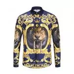 homme versace jeans chemise 3d lion